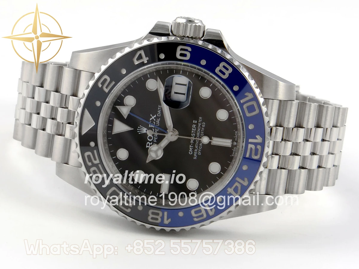 Rolex GMT-Master II 126710 BLNR ERF Black Stick Dial on Jubilee Bracelet JH3235 (Free Sprung) - Image 8