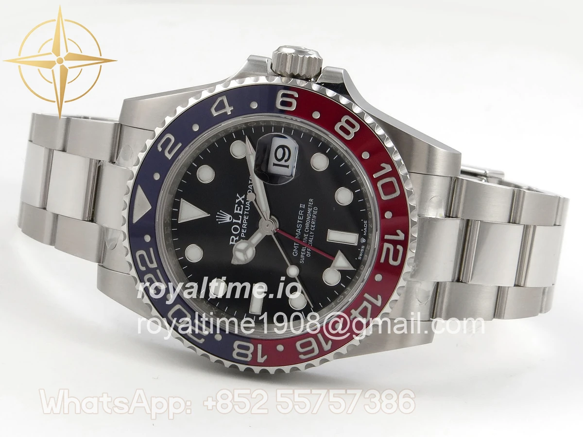 Rolex GMT-Master II 126710 BLRO 904L Steel RF on Oyster Bracelet JH3285 (Free Sprung) - Image 8