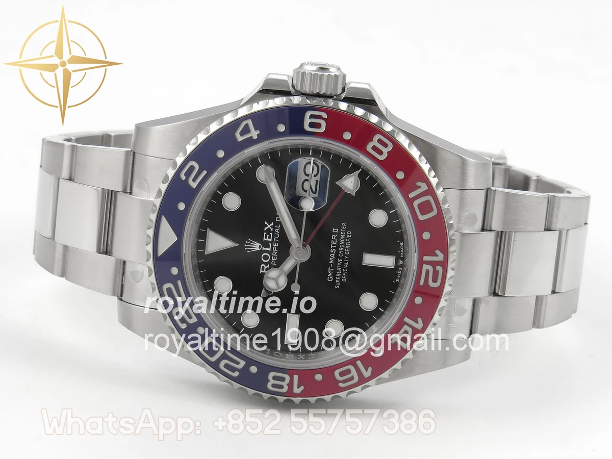 Rolex GMT-Master II 126710 BLRO 904L Steel SCF Black Dial on Oyster Bracelet SH3285 CHS - Image 8