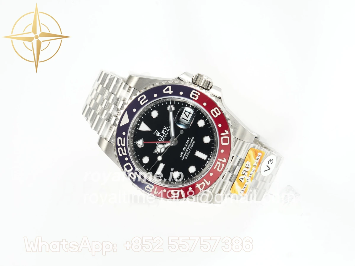 Rolex GMT-Master II 126710 Blue/Red Ceramic ARF on Jubilee Bracelet DD3285 CHS V3 - Image 8