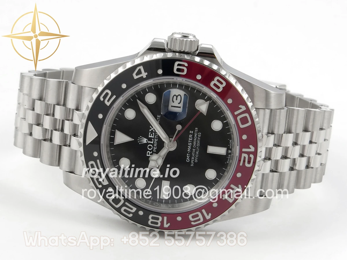 Rolex GMT-Master II 126710 Coke 904L Steel SCF Black Dial on Jubilee Bracelet SH3285 CHS - Image 8