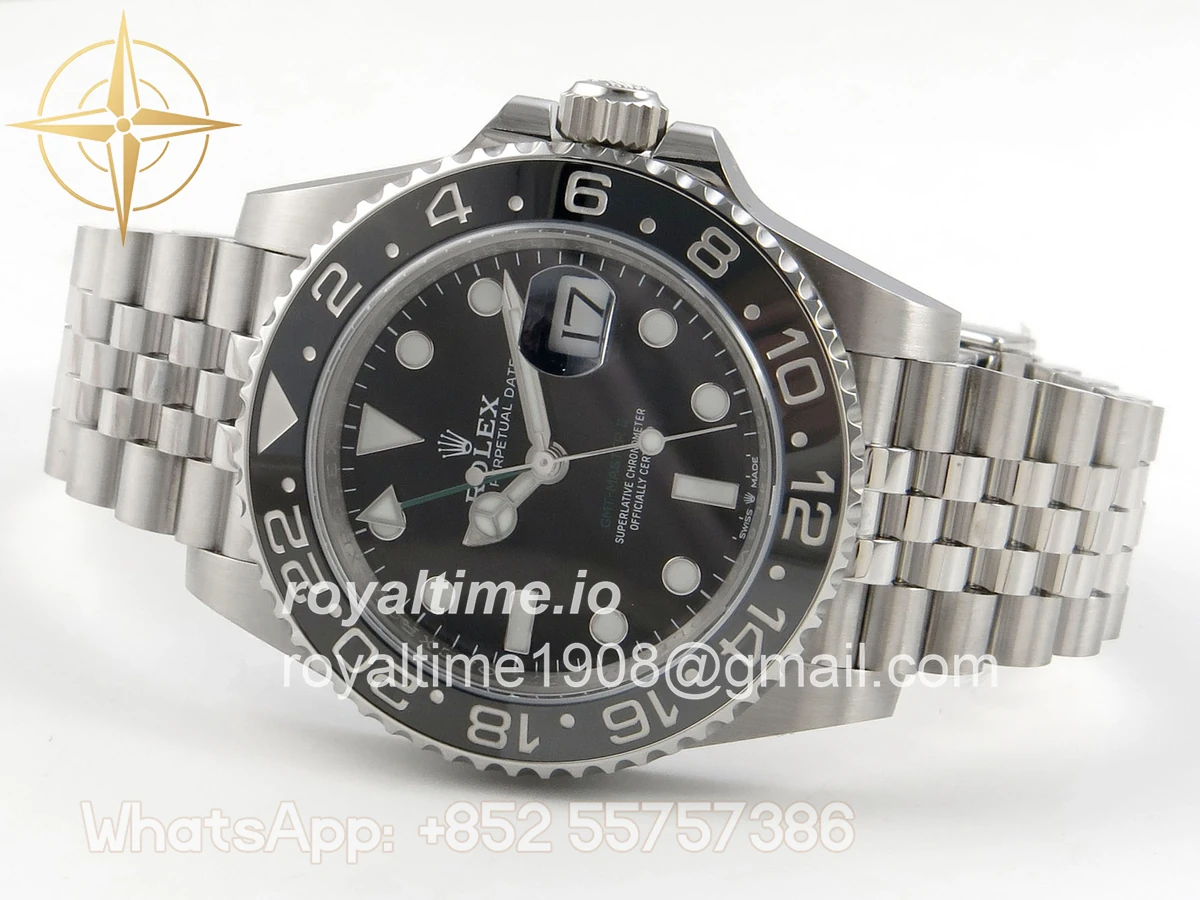 Rolex GMT-Master II 126710 GRNR 904L Steel ERF on Jubilee Bracelet JH3285 (Free Sprung) - Image 8