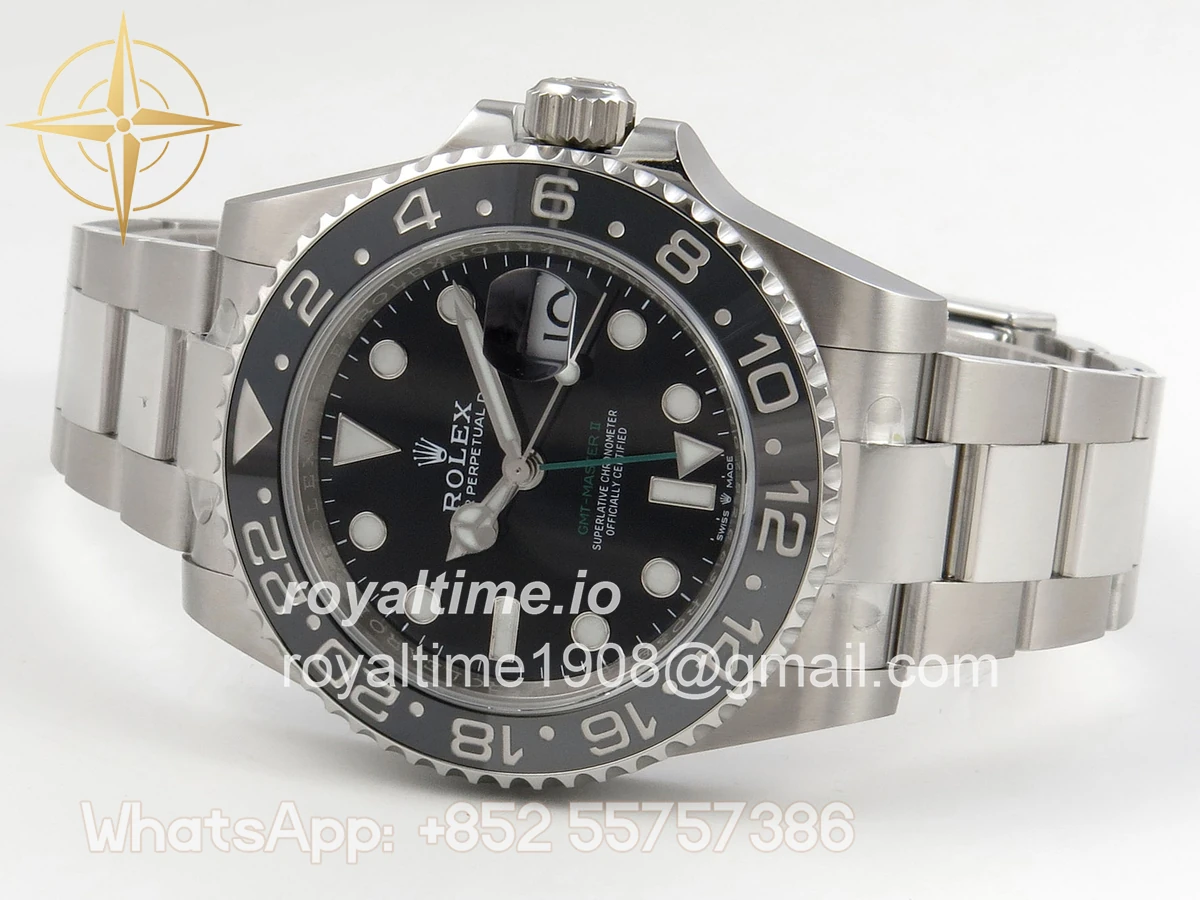 Rolex GMT-Master II 126710 GRNR 904L Steel RF on Oyster Bracelet JH3285 (Free Sprung) - Image 8