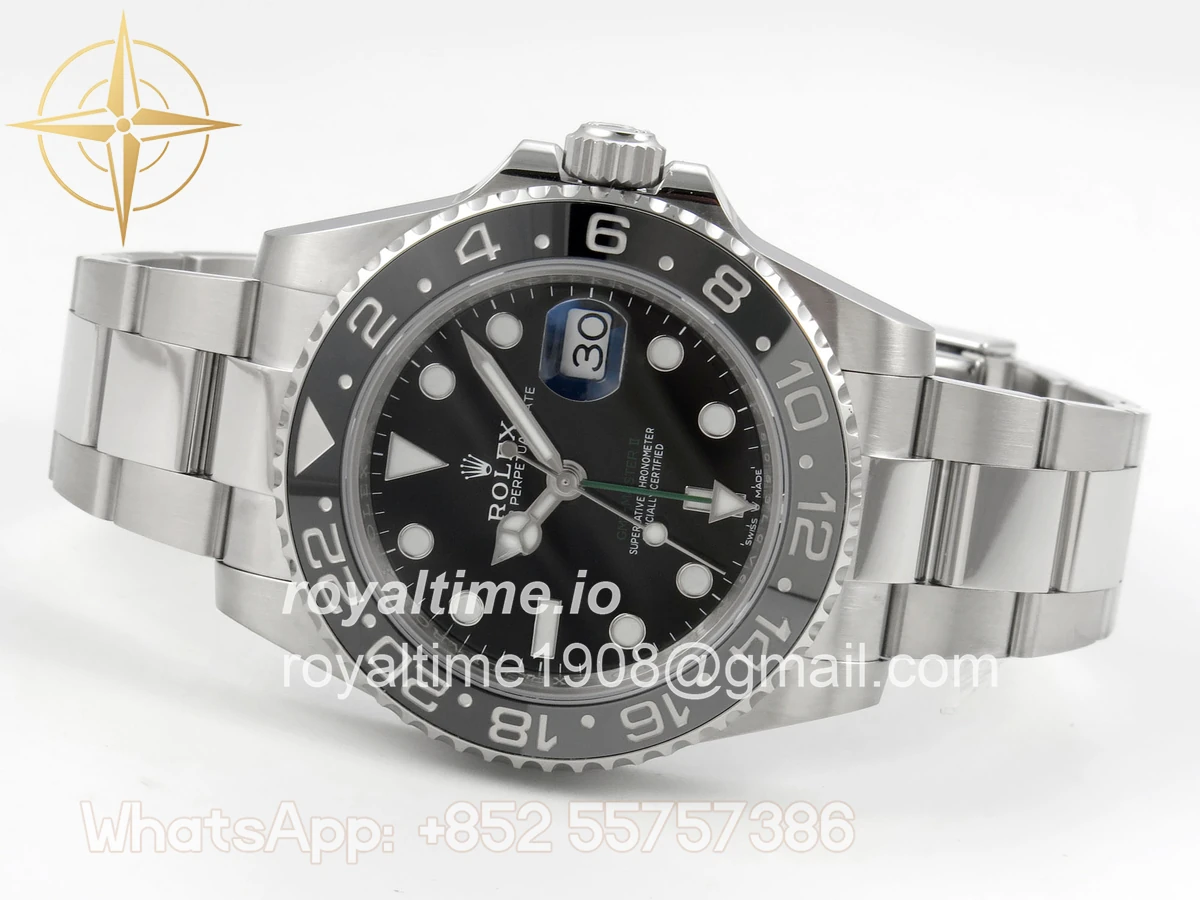 Rolex GMT-Master II 126710 GRNR 904L Steel SCF Black Dial on Oyster Bracelet SH3285 CHS - Image 8