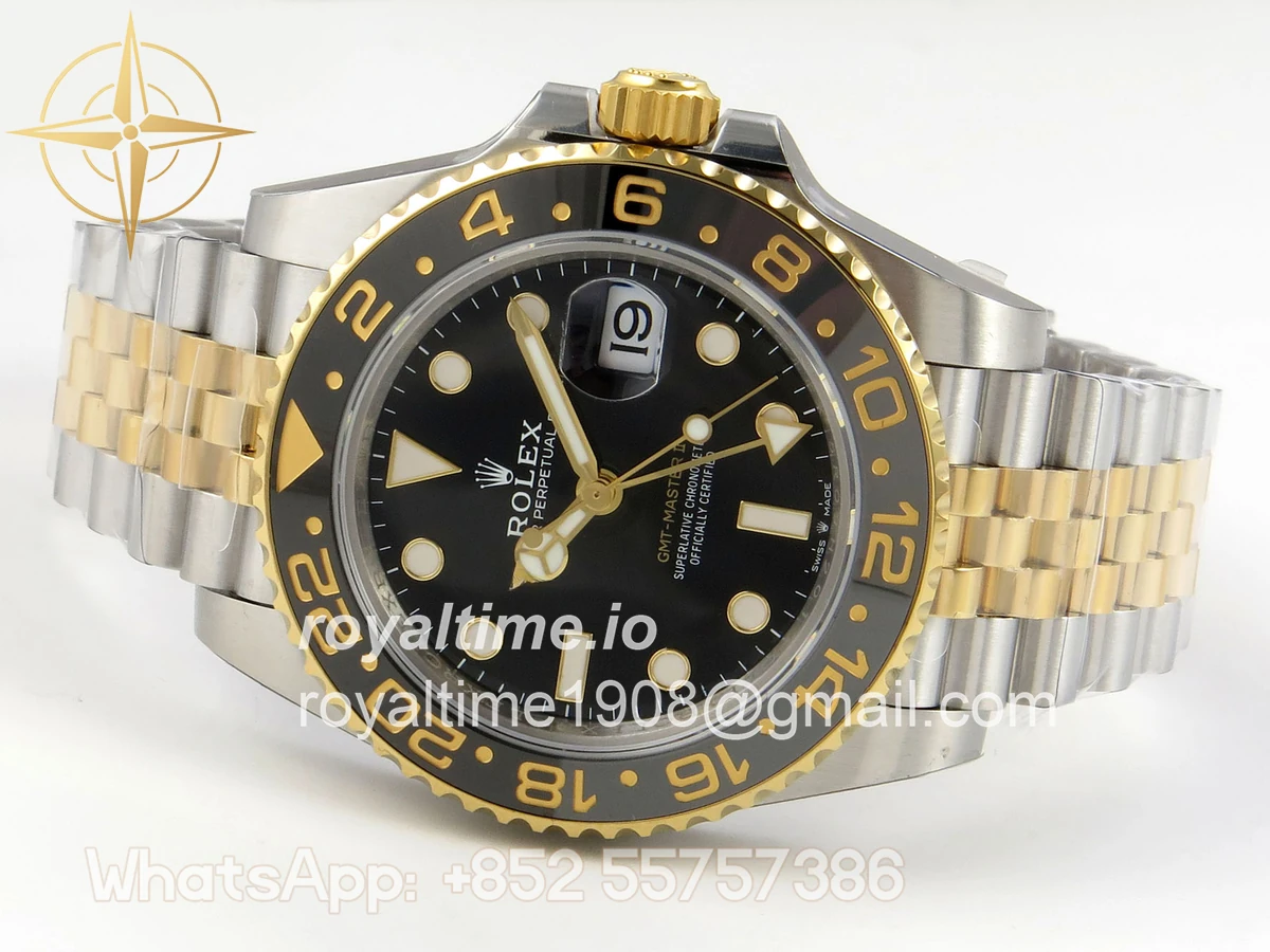 Rolex GMT-Master II 126713 GRNR Gain Weight VSF Black Dial On SS/YG Jubilee Bracelet DD3285 CHS - Image 8