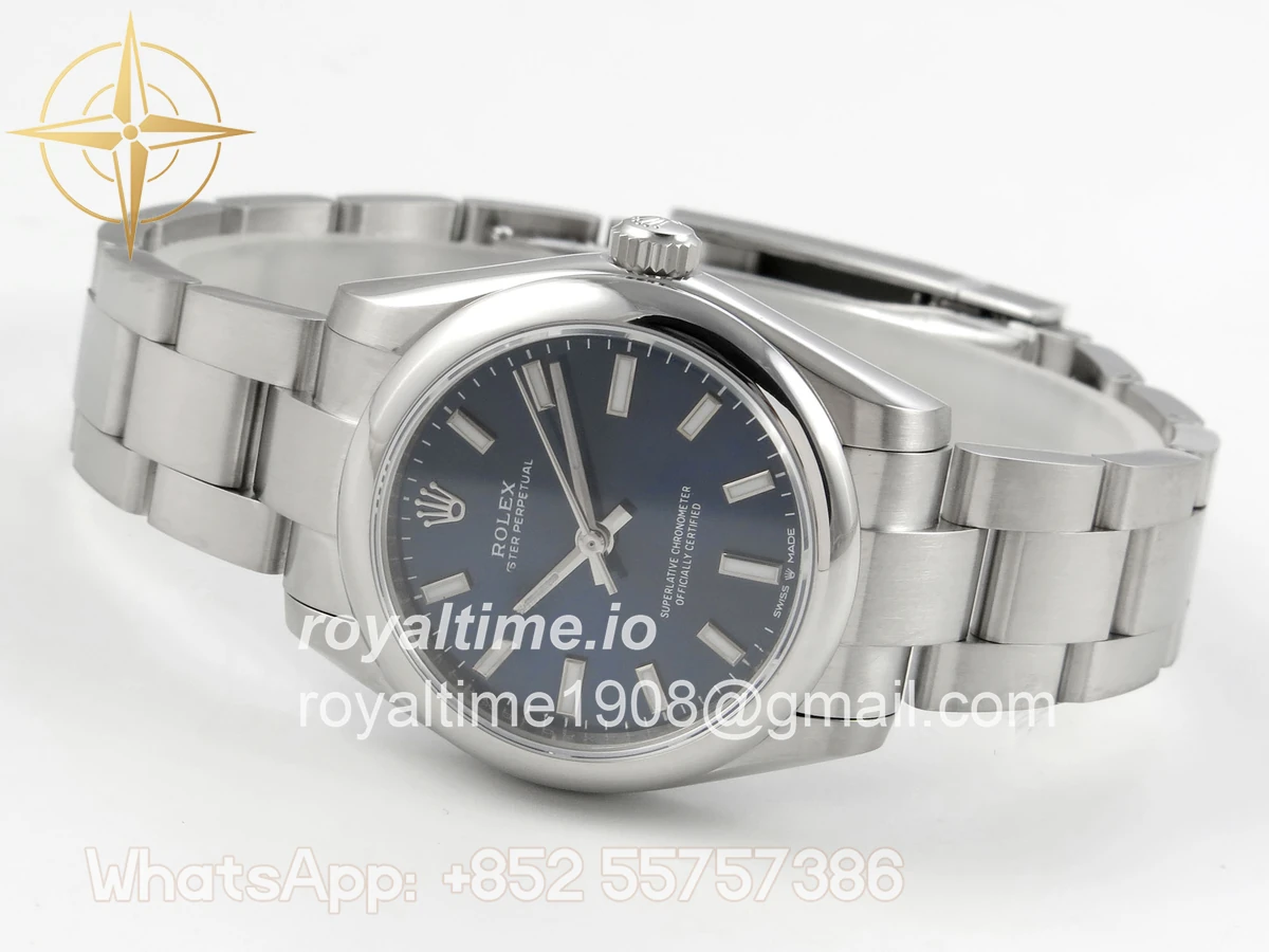 Rolex Oyster Perpetual 31mm 277200 DIWF Deep Blue Dial on SS Bracelet A2232 - Image 8