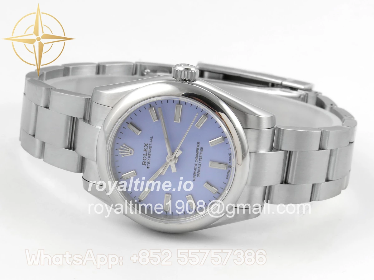 Rolex Oyster Perpetual 31mm 277200 DIWF Lavender Dial on SS Bracelet A2232 - Image 8