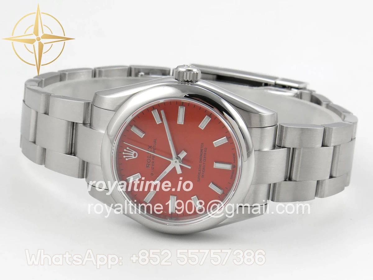 Rolex Oyster Perpetual 31mm 277200 DIWF Orange Dial on SS Bracelet A2232 - Image 8