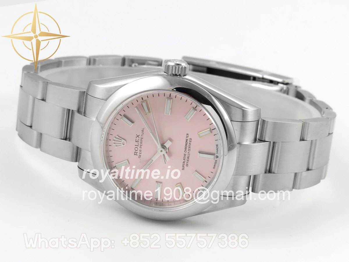 Rolex Oyster Perpetual 31mm 277200 DIWF Pink Dial on SS Bracelet A2232 - Image 8