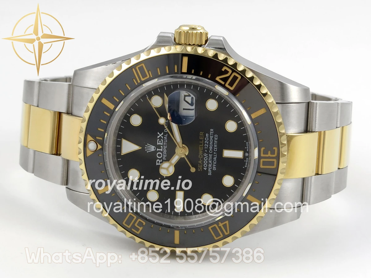 Rolex Sea-Dweller 126603 QF Black Dial on SS/YG Bracelet QF3235 - Image 8