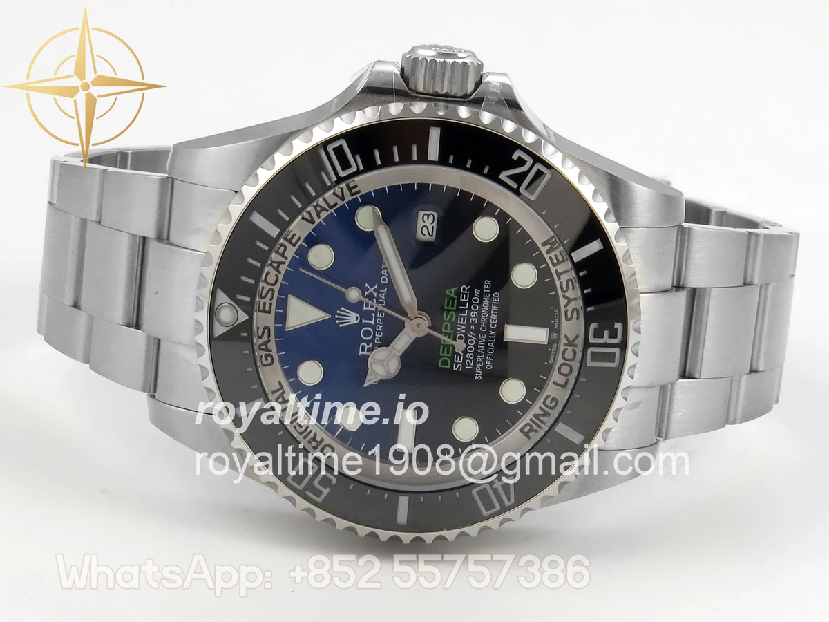Rolex Sea-Dweller DEEPSEA 126660 “D-BLUE” QF 904L SS Case and Bracelet QF3235 - Image 8