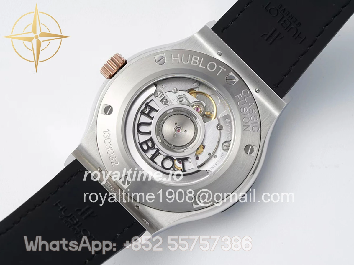 Hublot Classic Fusion Automatic 42mm Black Dial on Steel/Rose Gold - Image 8