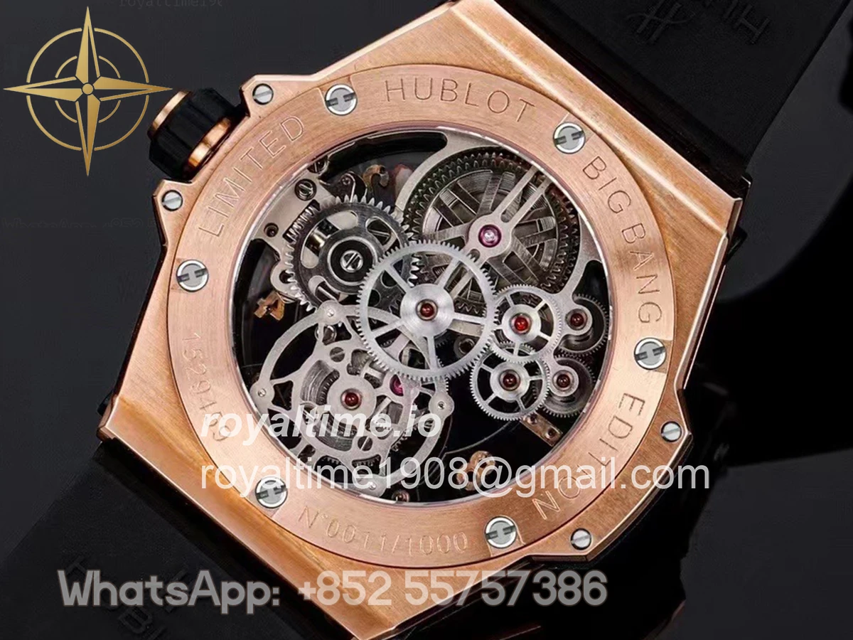 Hublot Classic Fusion Tourbillon 45mm Skeleton Dial in Rose Gold - Image 8