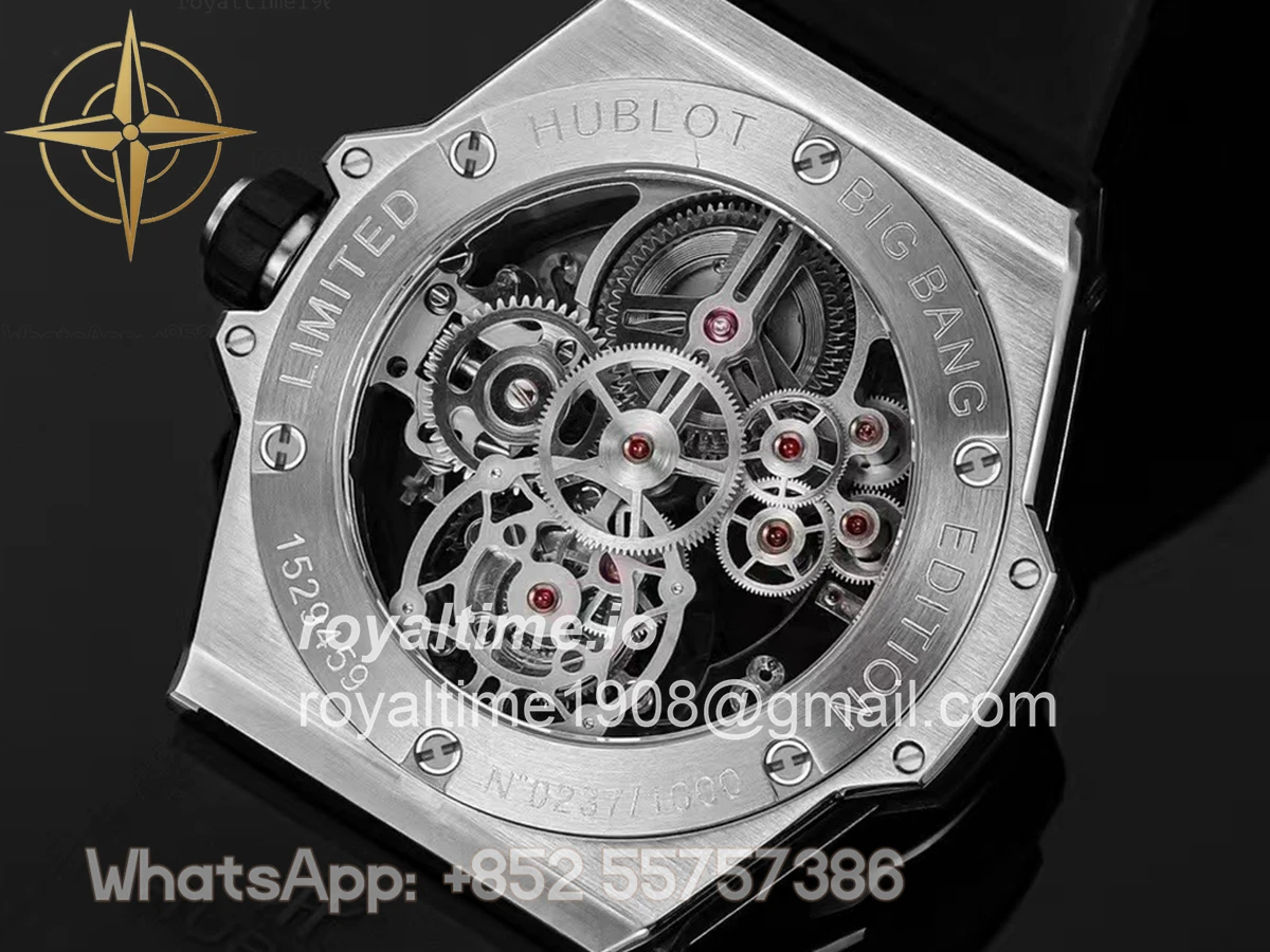 Hublot Classic Fusion Tourbillon 45mm Skeleton Dial in Steel - Image 8
