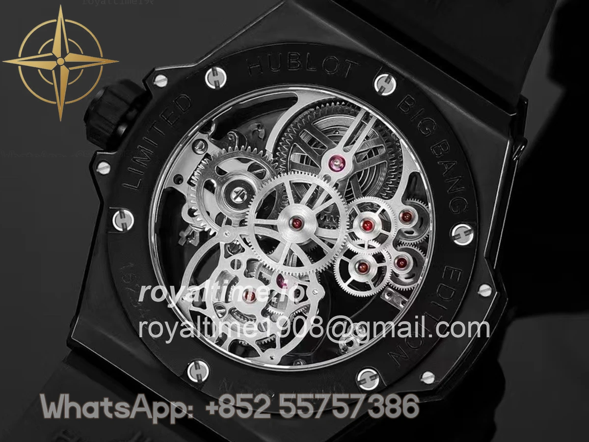 Hublot Classic Fusion Tourbillon 45mm with Ceramic Bezel Skeleton Dial in Ceramic - Image 8