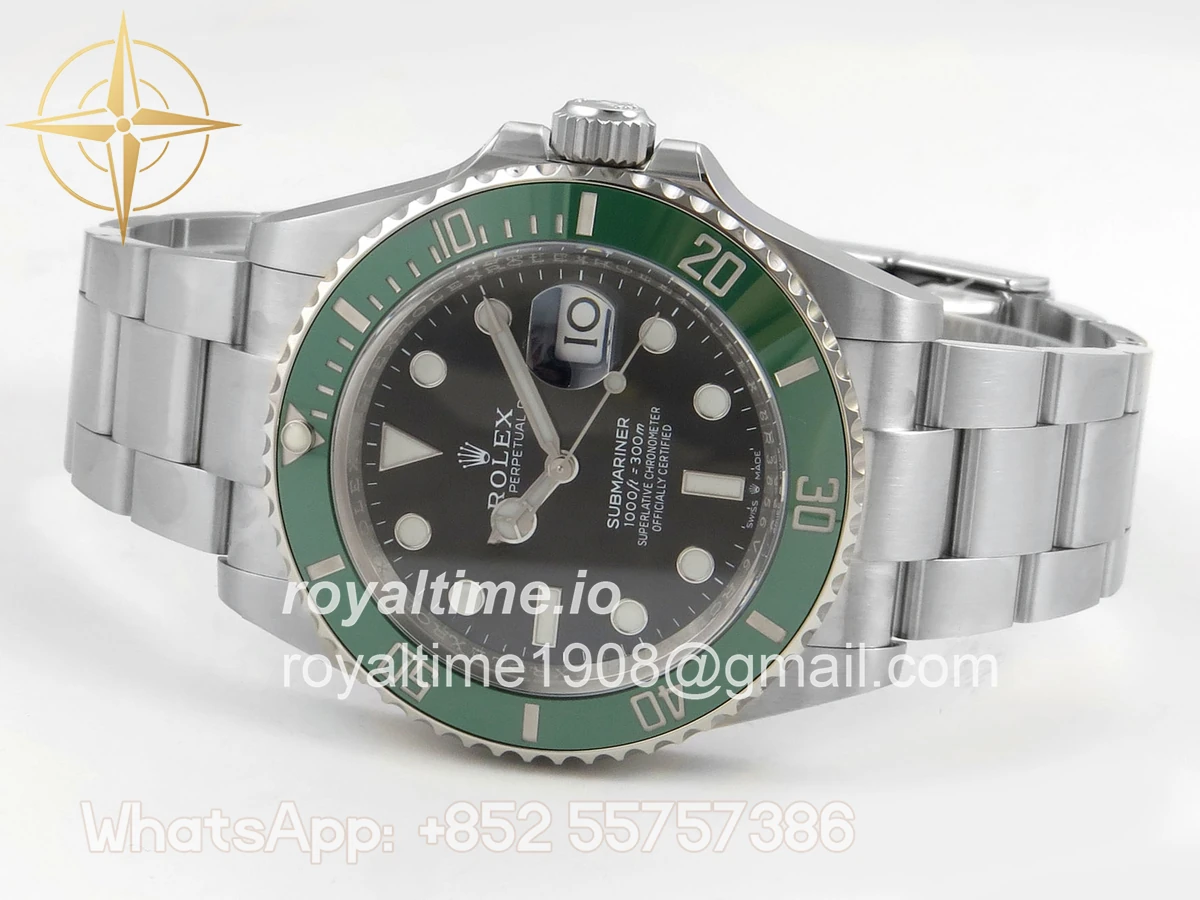 Rolex Submariner 41mm 126610 LV Kermit SCF 904L SS Case and Bracelet DD3235 - Image 8