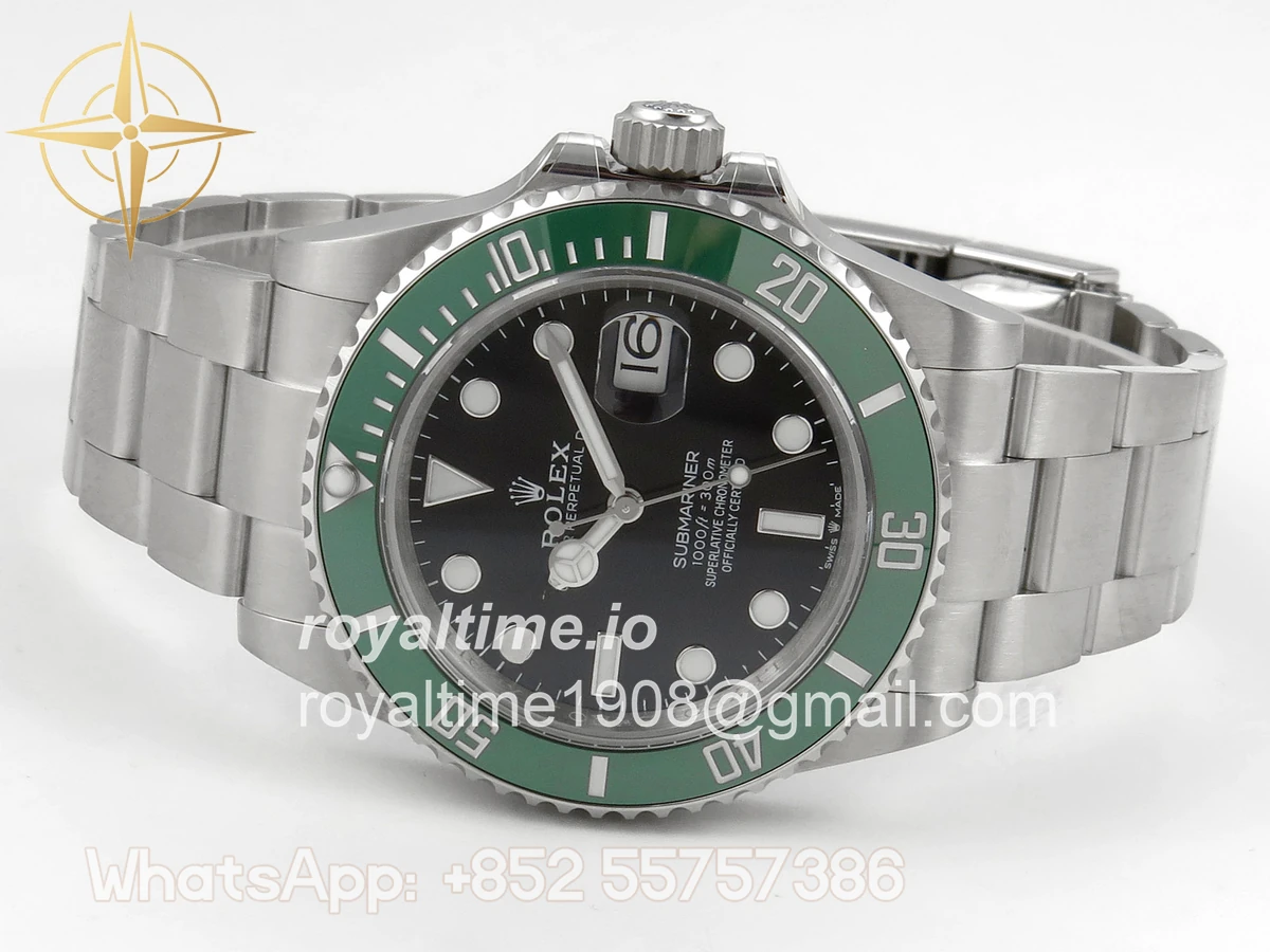 Rolex Submariner 41mm 126610 LV QF Green Ceramic Black Dial on SS Bracelet QF3235 - Image 8