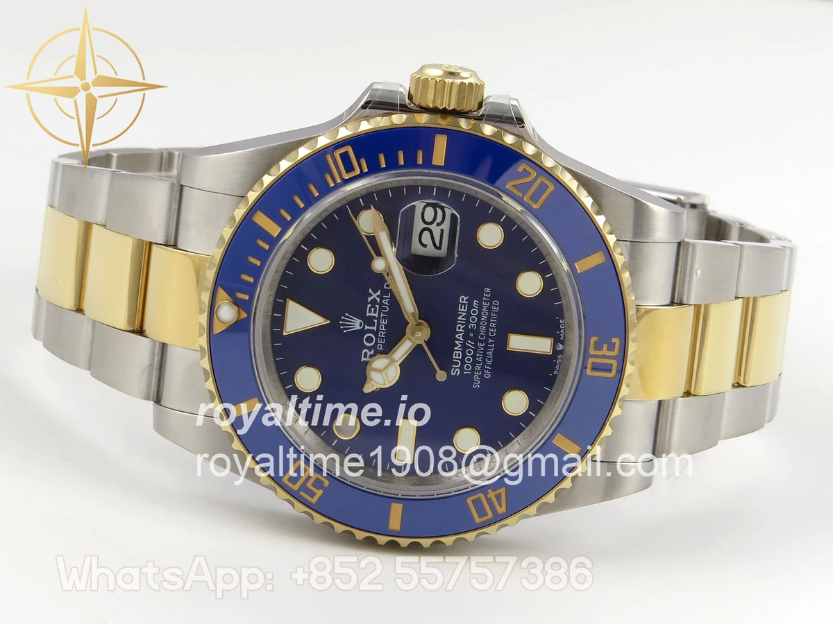 Rolex Submariner 41mm 126613 LB QF Blue Dial on SS/YG Bracelet QF3235 - Image 8