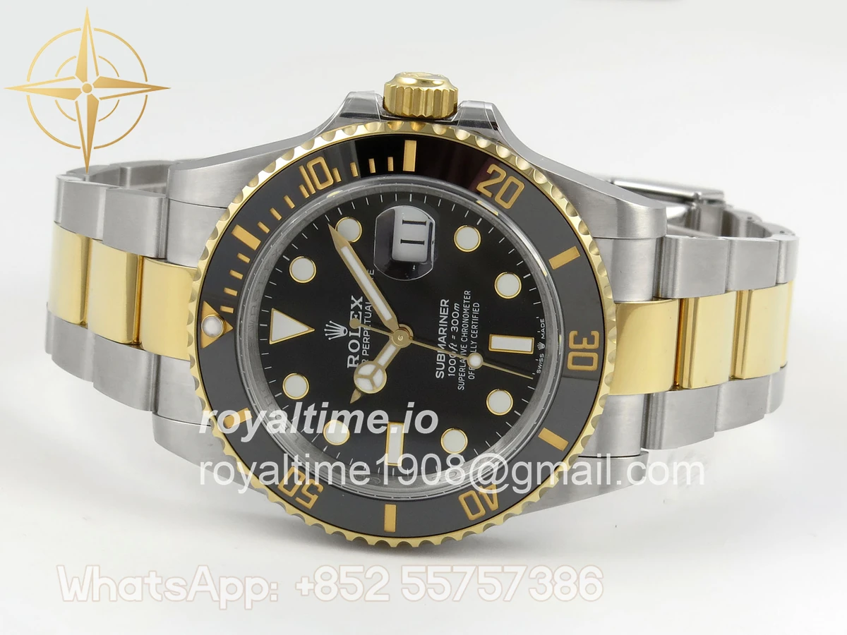 Rolex Submariner 41mm 126613 LN QF Black Dial on SS/YG Bracelet QF3235 - Image 8