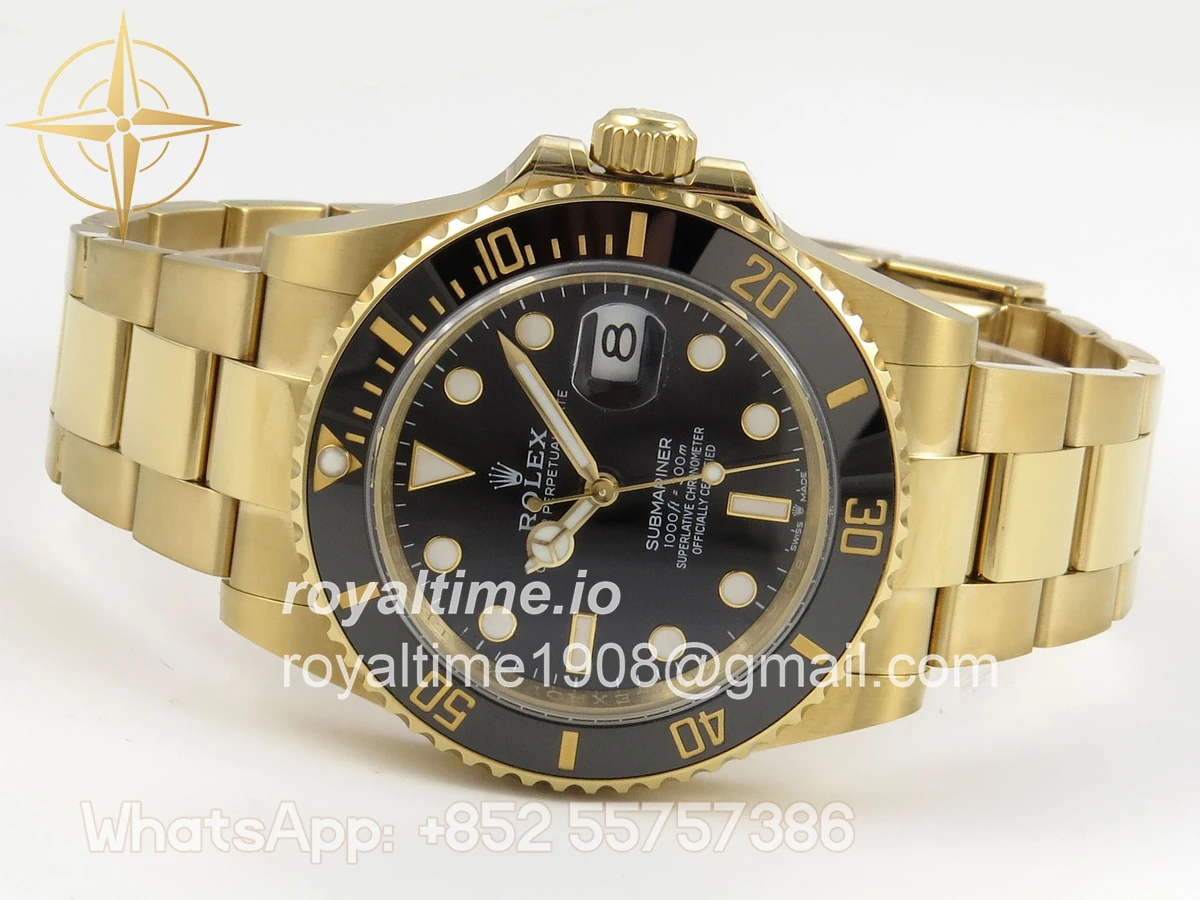 Rolex Submariner 41mm 126618 LN QF Black Dial on YG Bracelet QF3235 - Image 8