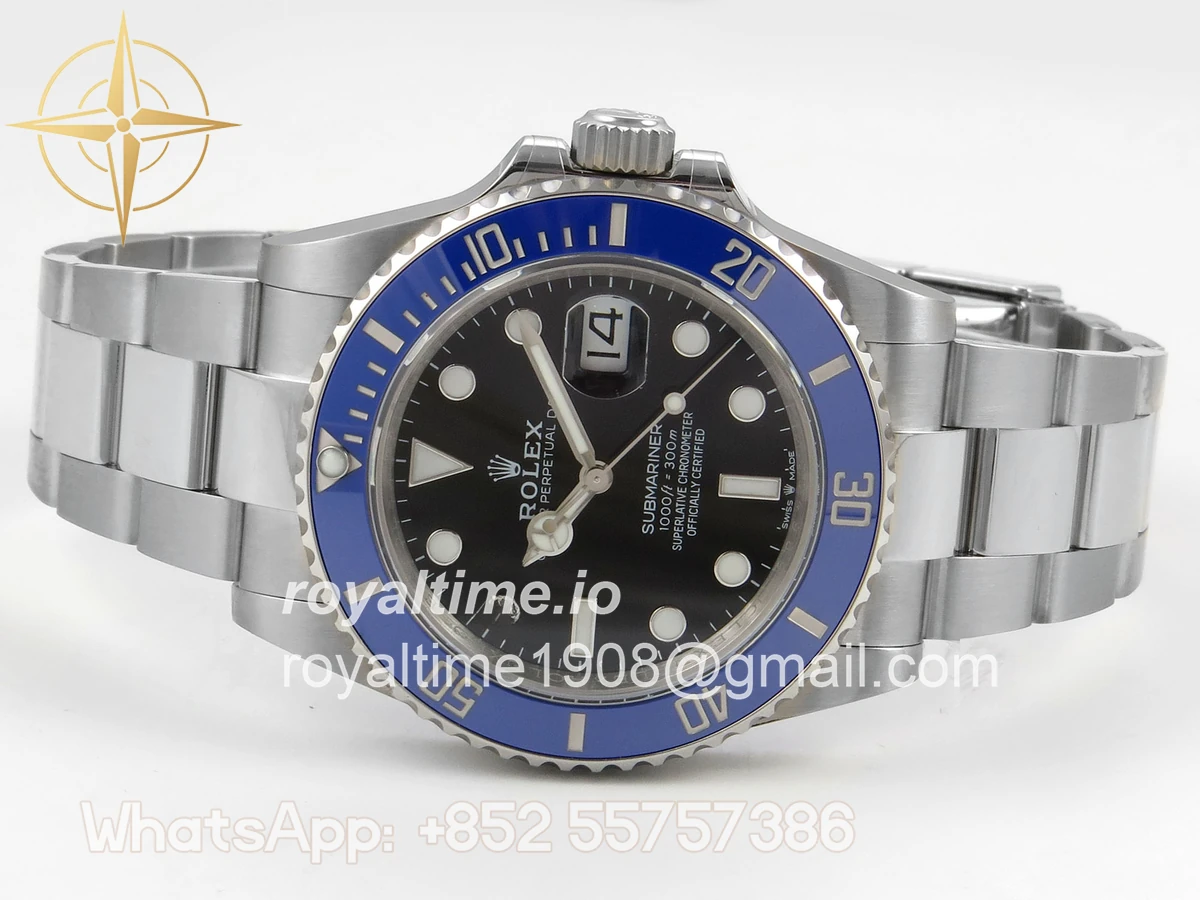 Rolex Submariner 41mm 126619 LB QF Blue Ceramic Black Dial on SS Bracelet QF3235 - Image 8