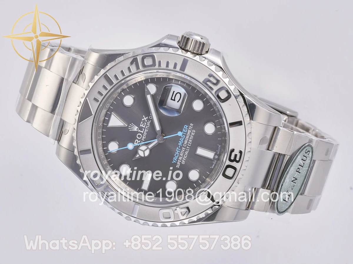 Rolex Yacht-Master 126622 904L Steel Clean Plus Gary Dial on SS Bracelet JH3235 - Image 8