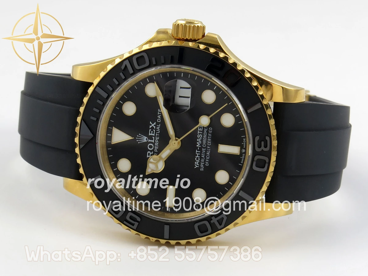 Rolex Yacht-Master 42mm 226658 YG QF on Oysterflex Strap JH3235 V18 (Free Sprung) Weighted 171g - Image 8
