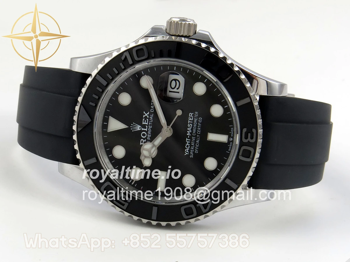 Rolex Yacht-Master 42mm 226659 SS QF on Oysterflex Strap JH3235 V18 (Free Sprung) Weighted 171g - Image 8
