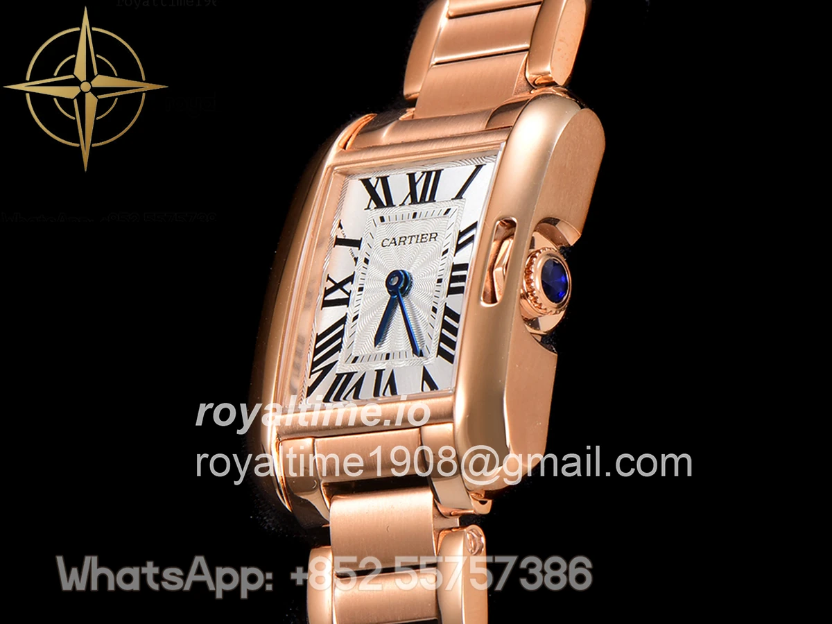 Cartier Tank Anglaise 30.2mm White Dial in Rose Gold - Image 8