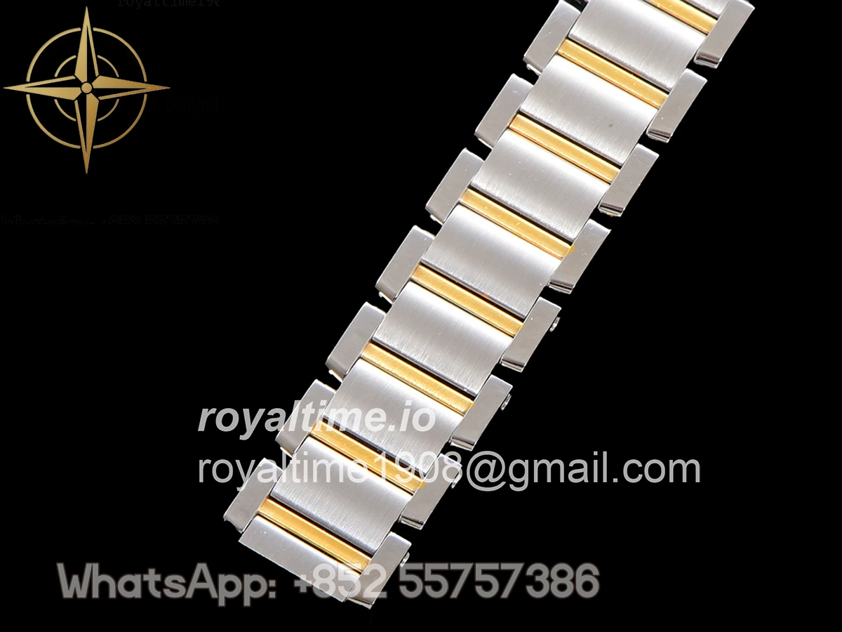 Cartier Tank Francaise Watch Small with Diamond Marker Steel/Yellow Gold - Image 8