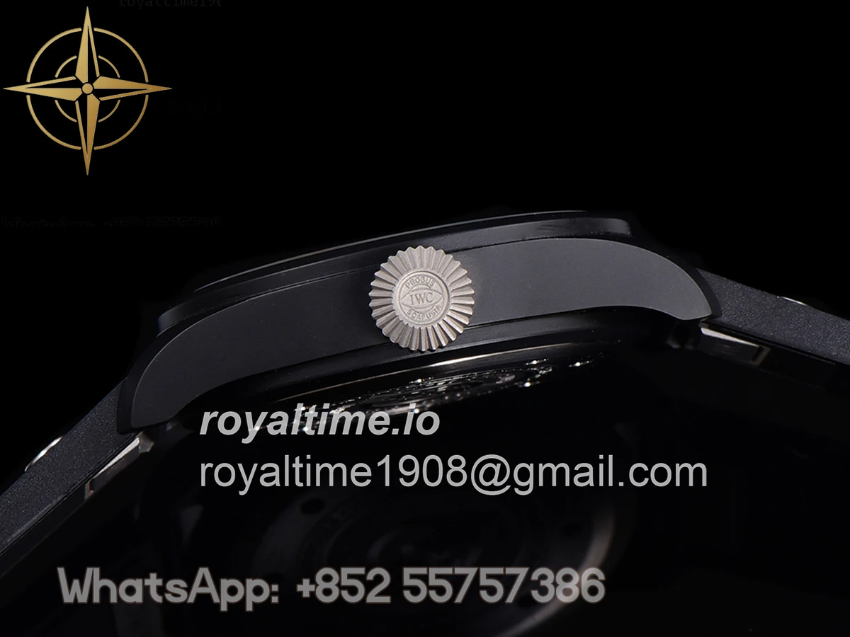 IWC Big Pilot’s Watch Automatic Top Gun IW326906 on Black Leather Strap - Image 8