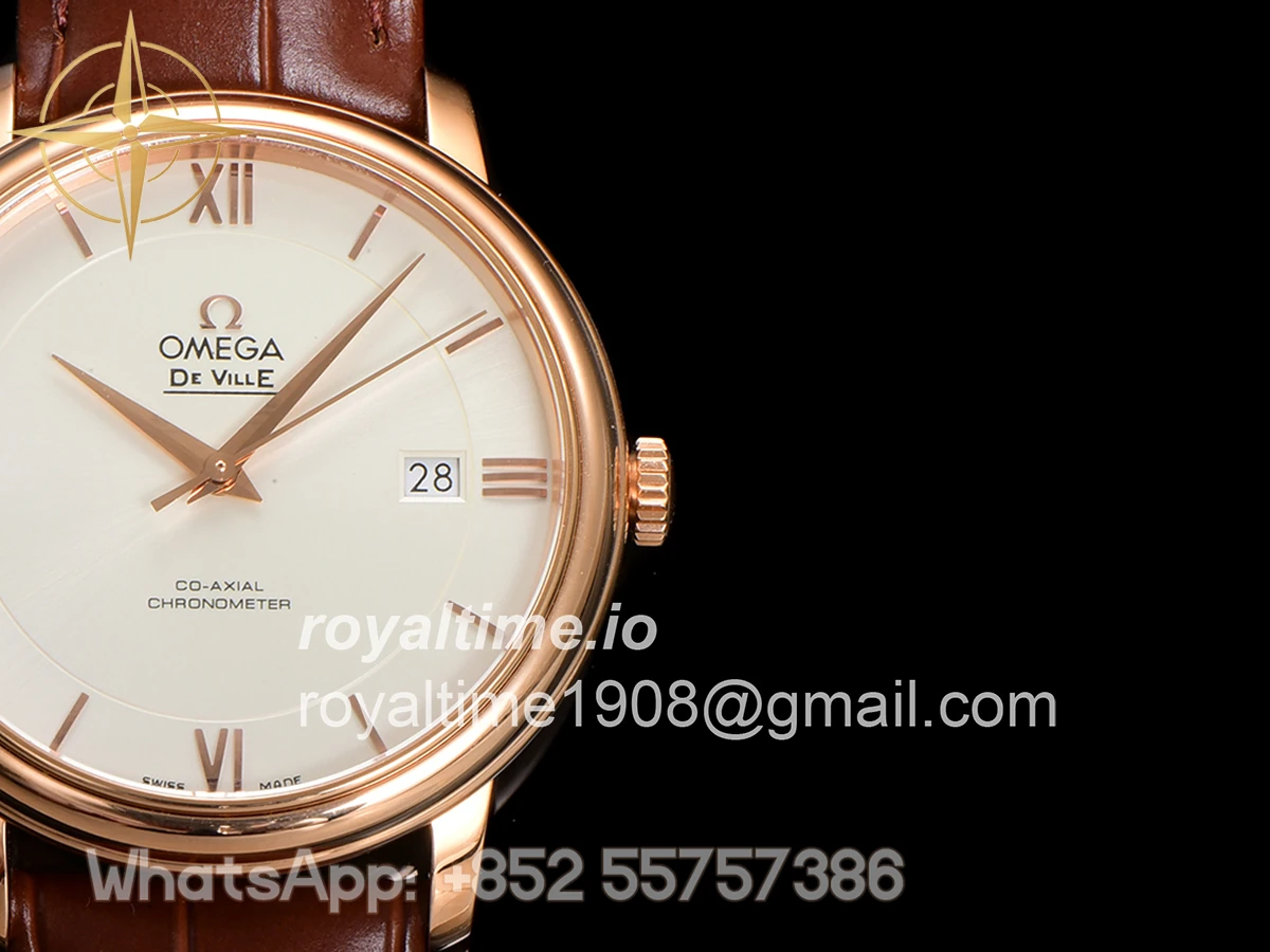 Omega De Ville Prestige Co‑Axial Master Chronometer 40mm White Dial in Rose Gold - Image 8