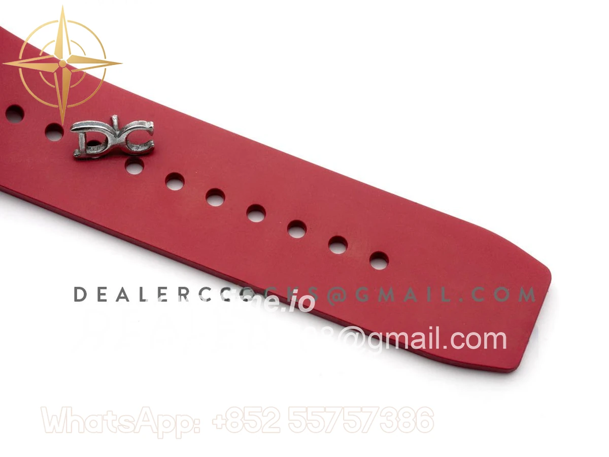 Richard Mille RM 011 Automatic Flyback Chronograph Carbon on Red Rubber Strap - Image 8