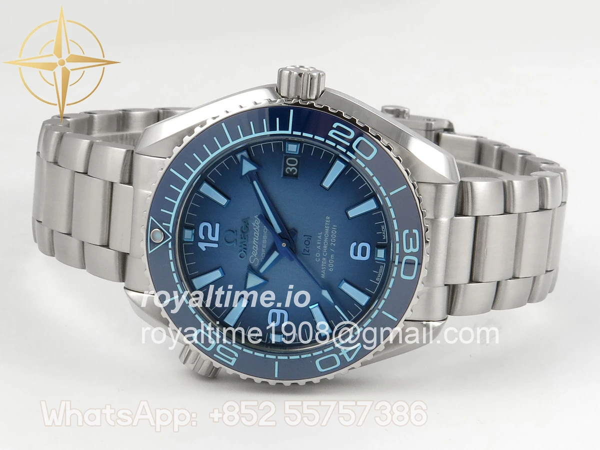 Omega Seamaster 39.5mm VSF Summer Blue Dial on SS Bracelet SA8800 V4 - Image 8