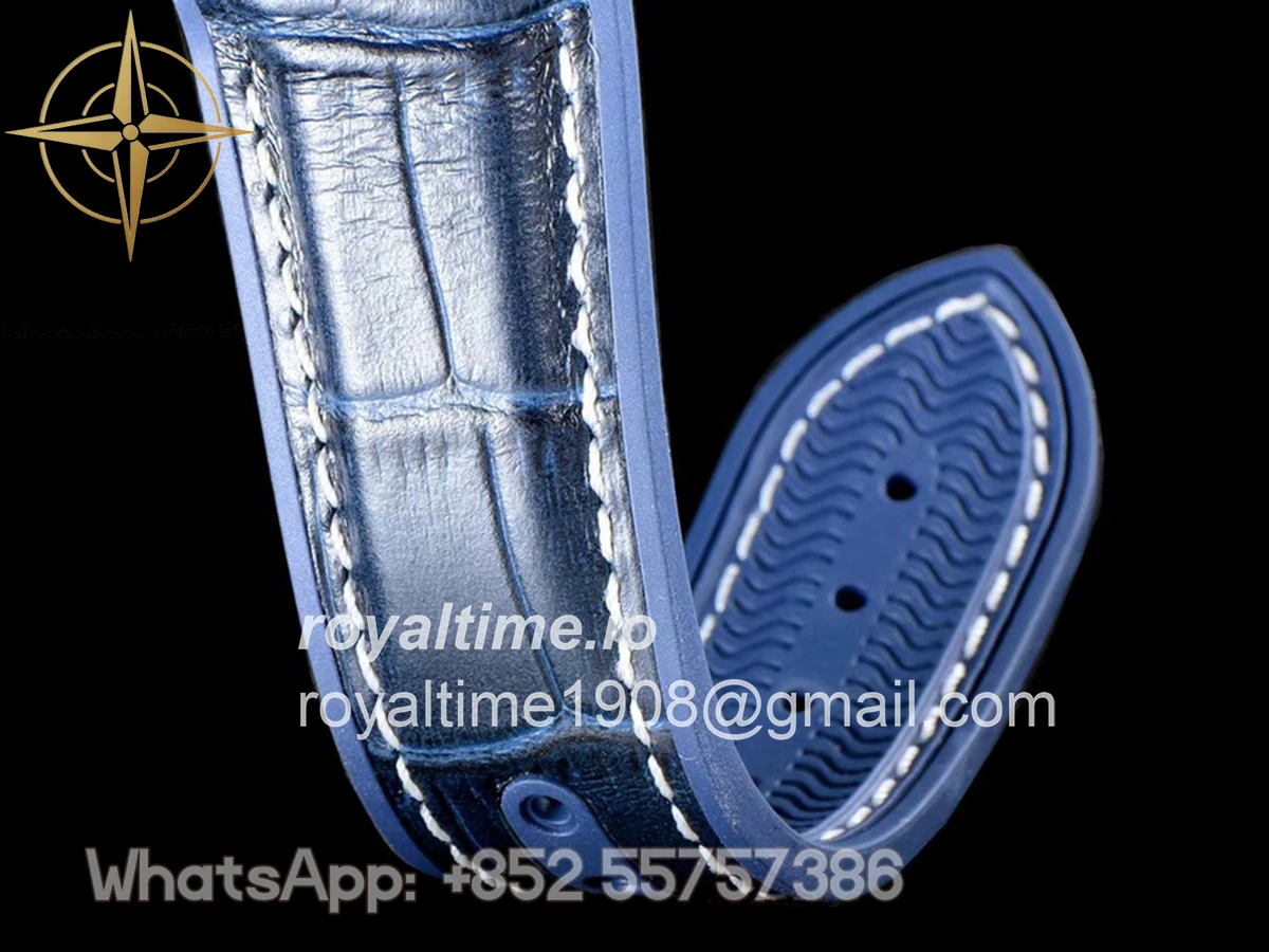 Omega Seamaster Planet Ocean 600M 43.5mm Blue Dial in Steel on Leather Strap - Image 8