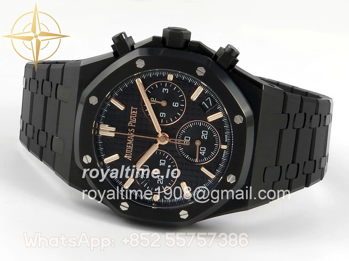 Audemars Piguet Royal Oak Chrono 26240 PVD DDSF Black Dial on PVD Bracelet DD4401 - Image 8