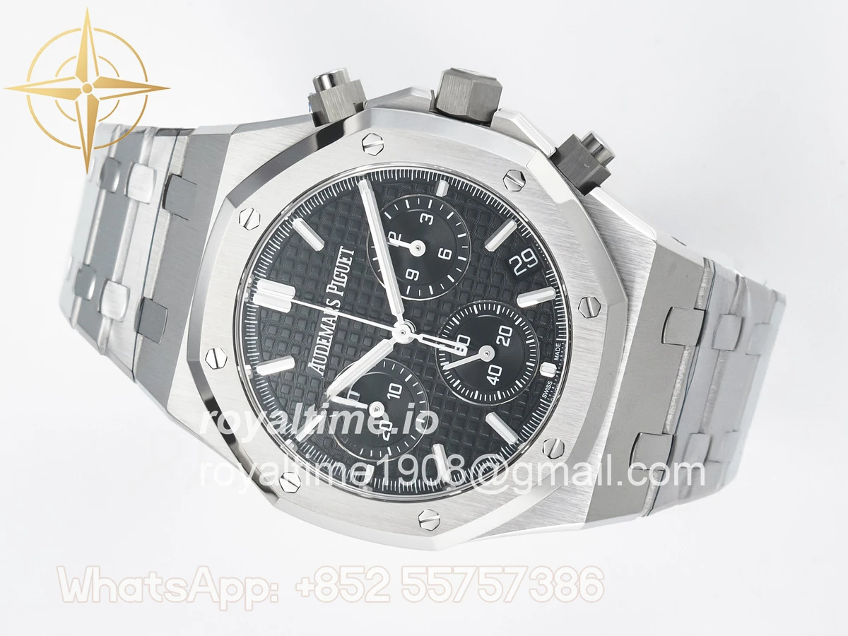Audemars Piguet Royal Oak Chrono 26240 SS APSF Black Dial on SS Bracelet SA4401 - Image 8