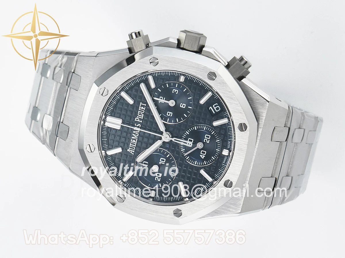 Audemars Piguet Royal Oak Chrono 26240 SS APSF Blue Dial on SS Bracelet SA4401 - Image 8