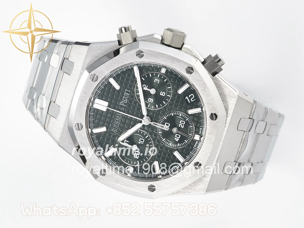 Audemars Piguet Royal Oak Chrono 26240 SS APSF Green Dial on SS Bracelet SA4401 - Image 8