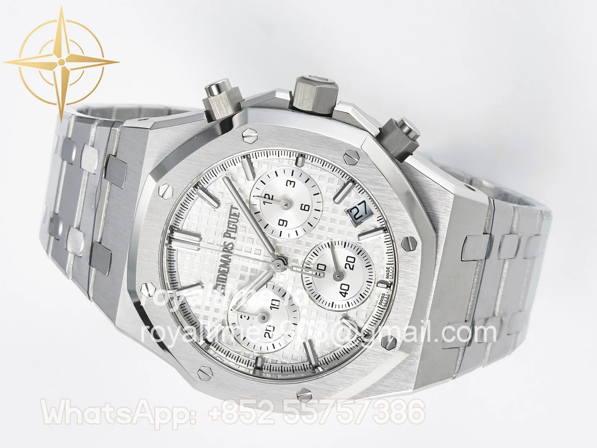 Audemars Piguet Royal Oak Chrono 26240 SS APSF Silver Dial on SS Bracelet SA4401 - Image 8