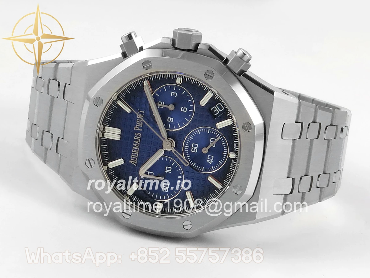 Audemars Piguet Royal Oak Chrono 26240 SS DDSF Blue Ombre Dial on SS Bracelet DD4401 - Image 8