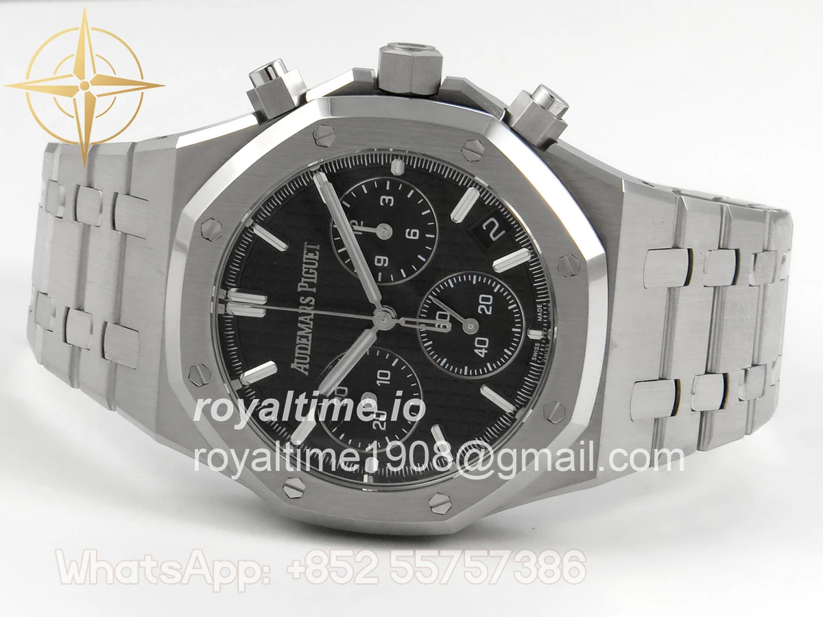 Audemars Piguet Royal Oak Chrono 26240 SS TOPF Black Dial on SS Bracelet SA4401 - Image 8