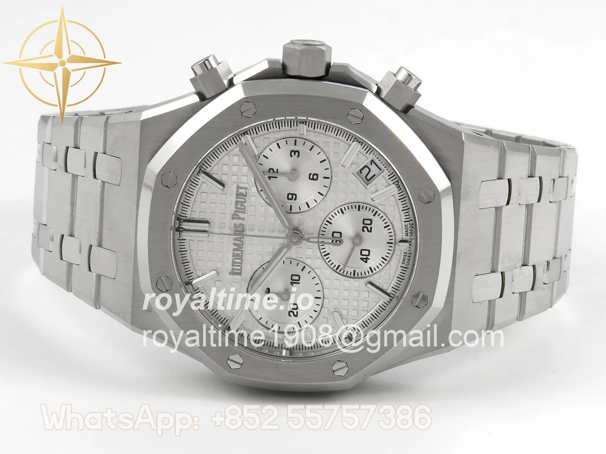 Audemars Piguet Royal Oak Chrono 26240 SS TOPF Sliver Dial on SS Bracelet SA4401 - Image 8