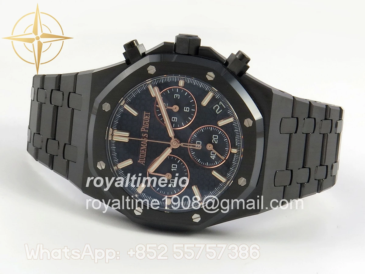 Audemars Piguet Royal Oak Chrono 26240ce Black Ceramic DDF Black Dial on Bracelet DD4401 - Image 8