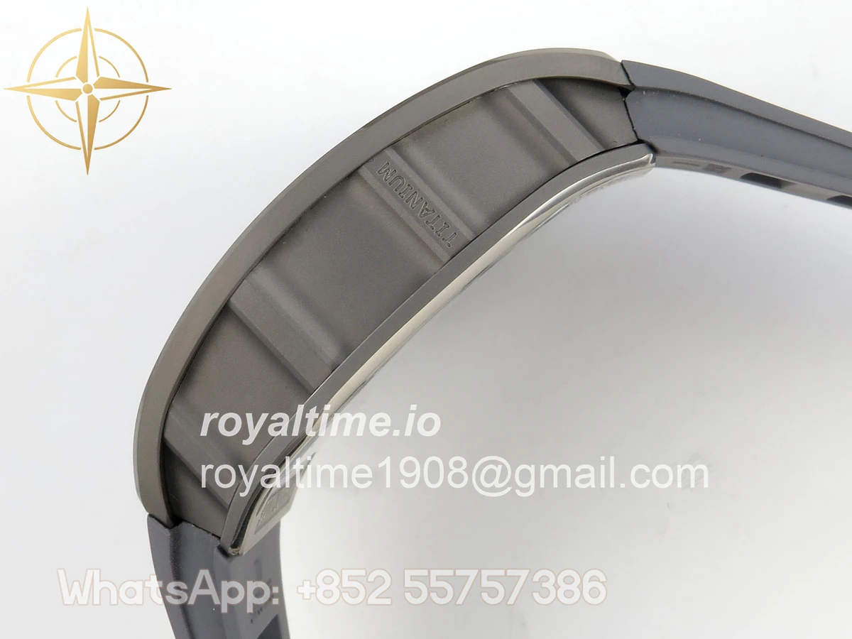 Richard Mille AVF RM055 Gray Cemira on Gray Rubber Strap Vaucher RMUL2 Free Sprung (Mod) - Image 9