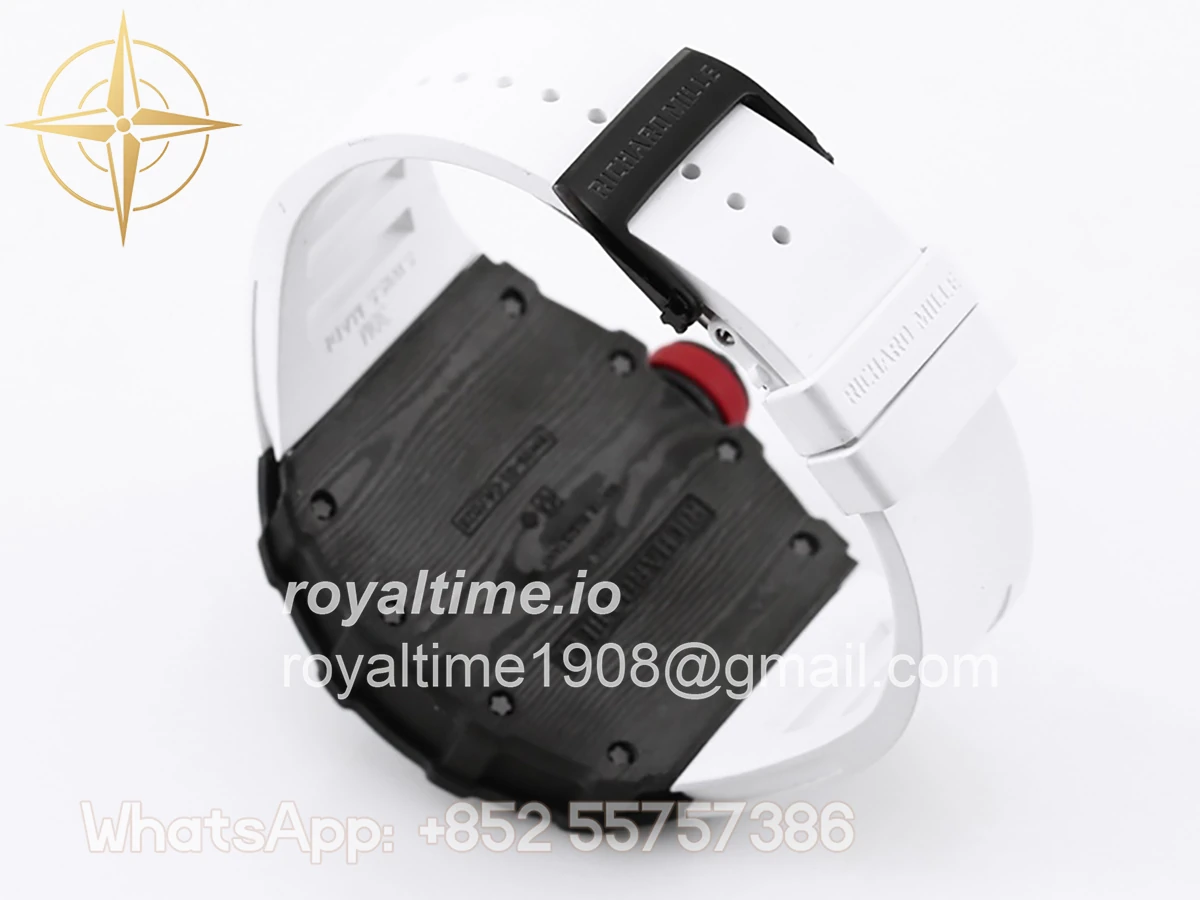 Richard Mille RM 035-01 Rafael Nadal NTPT Carbon White Rubber Strap - Image 9
