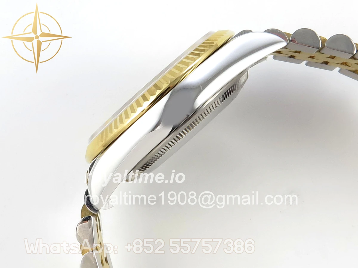 Rolex DateJust 36 126233 QF YG Textured DIamonds Dial on Jubilee Bracelet QF3235 - Image 9