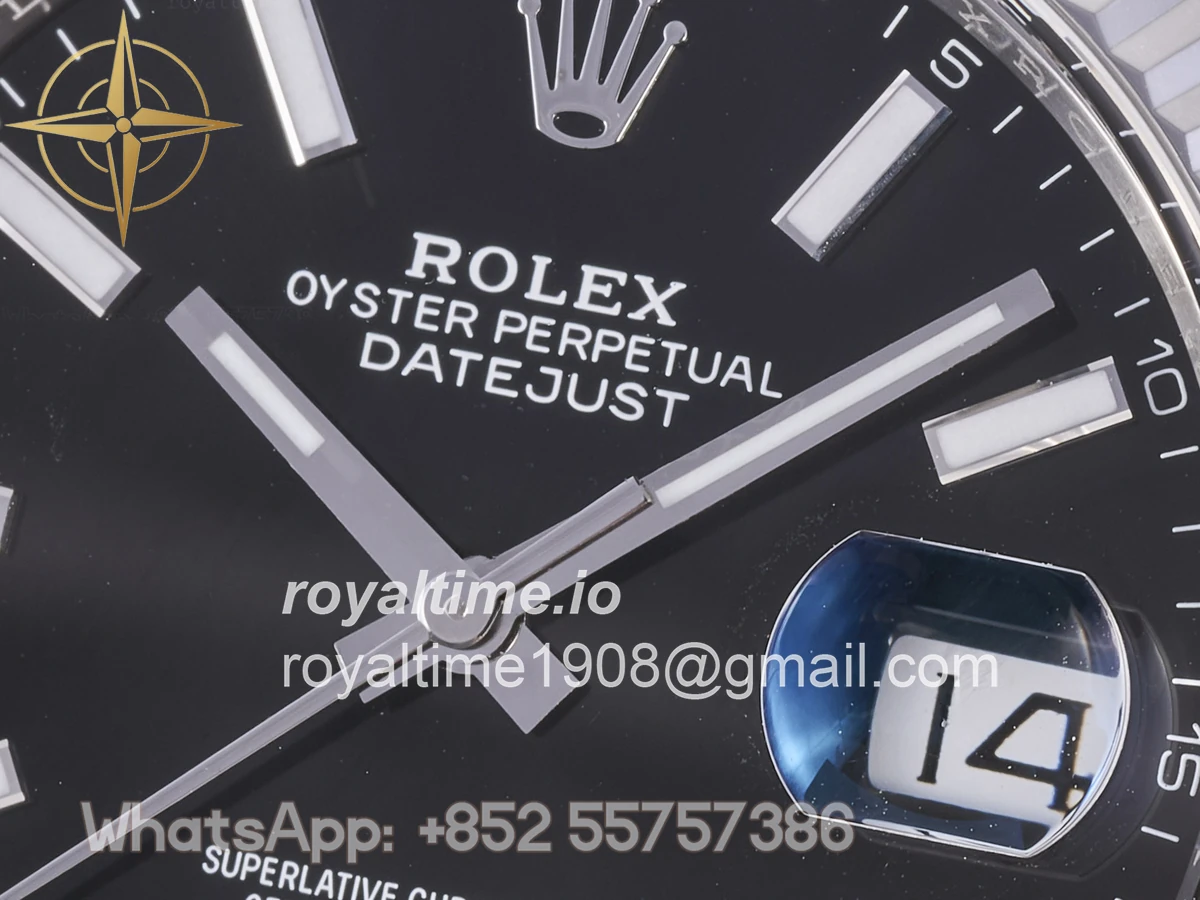 Rolex DateJust 41 126334 Clean Plus 904L Steel Black Dial on Jubilee Bracelet JH3235 (Free Sprung) - Image 9
