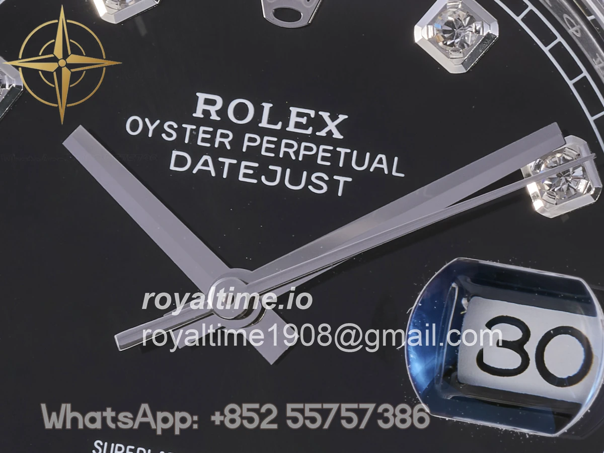 Rolex DateJust 41 126334 Clean Plus 904L Steel Black Diamonds Dial on Jubilee Bracelet JH3235 (Free Sprung) - Image 9