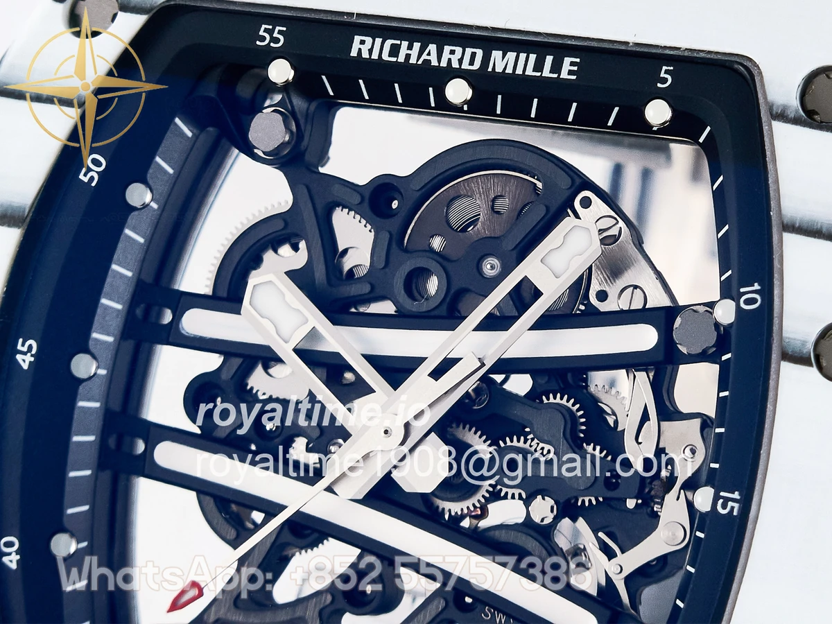 Richard Mille RM 61-01 Yohan Blake White NTPT ZF on Black Rubber Strap RMUL2 - Image 9